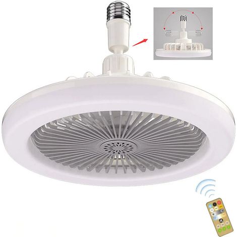 Ventilateur de plafond avec lampe et télécommande pour l&aposintérieur,Ventilateur de plafond 3 vitesses, 25 x 25 x 11 cm (1/5)