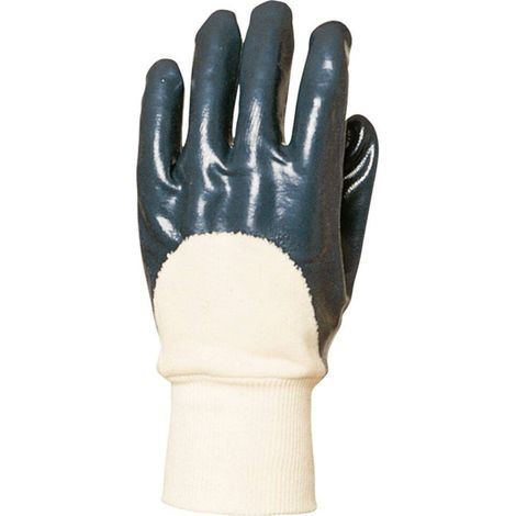Lotto di 10 paia di guanti Manutenzione EUROSTRONG 9610 Actifresh® - doppio rivestimento in nitrile blu - dorso aerato Taglia 10