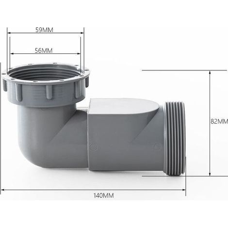 Design élégant du coude de vidange d'évier offrant une polyvalence dans différents environnements et utilisations (1/3)
