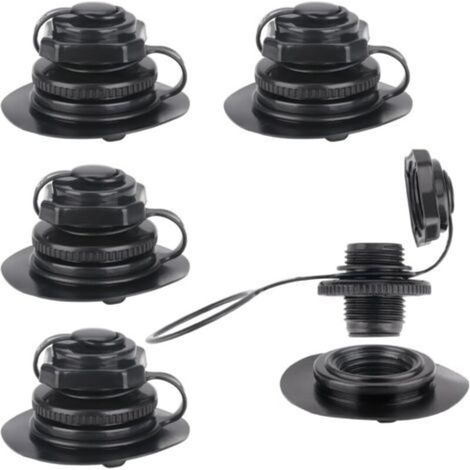Vanne D'air - Vis 22 Mm - Pour Bateau Gonflable Canoë Kayak Spa Paresseux Piscine Matelas Radeau - 4 Pièces (1/5)