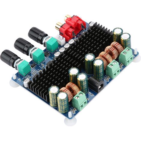Carte d'amplificateur de puissance audio numérique pour subwoofer 2.1 canaux TPA3116 (50 W x 2 + 100 W), alimentation 12-26 V CC. (1/5)