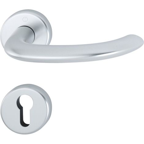 HOPPE® Drücker-Halbgarnitur mit Rosetten Marseille 1138/42/42S, Aluminium, 3333425 (1/3)