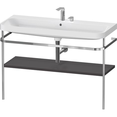Duravit Happy D.2 Plus c-shaped Set avec console métallique,