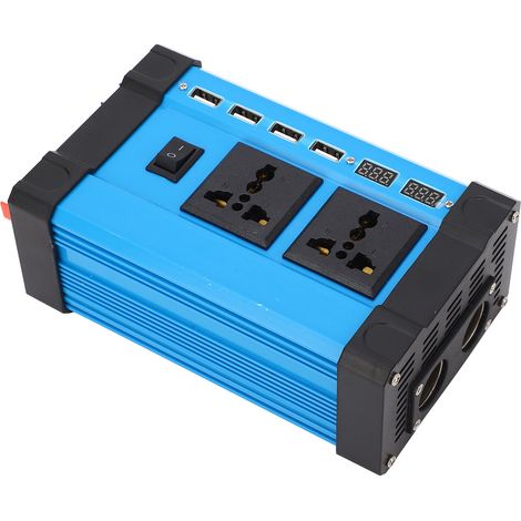 Zwei intelligente LCD-Bildschirme, zwei Universalsteckdosen und eine Zigarettenanzünderbuchse, vier USB-Anschlüsse mit 4,2-A-Schnellladefunktion, 500-W-Sinuswellenwandler, DC 12 V auf AC 110 V (1/5)