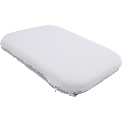 Coussin de chaise de salle à manger gris clair en mousse à mémoire de forme antidérapante avec dentelle (1/5)