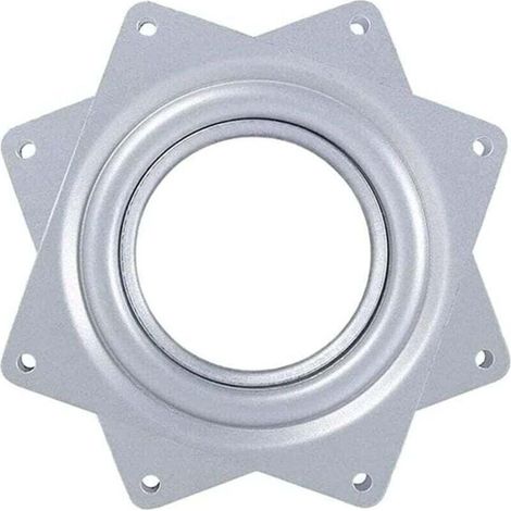 Roulement à Billes Plateau Pivotant,Plaque Pivotante,Base Pivotante,Plaque Tournant 360,Métal Carré Pivotant,Barre pour Tabouret de Bateau Pivotant,Plaque d'Assise pour Tabouret Pivotant,4 inches (1/4)