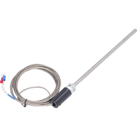 Thermoelement-Sonde Typ K, robustes Edelstahlgehäuse, 0 °C bis 400 °C, vielseitig einsetzbar für Schornsteine, ca. 3 Meter (1/5)