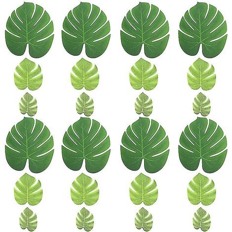 1 jeu de feuilles de Monstera artificielles (1/2)