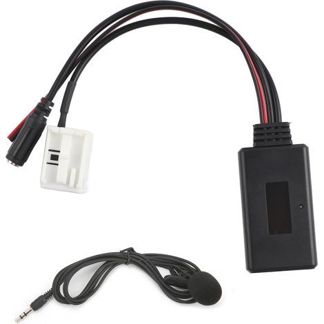 Adaptateur micro mains libres Bluetooth RD4 pour autoradio Peugeot (12 broches), compatible musique, AUX et appels. (1/5)