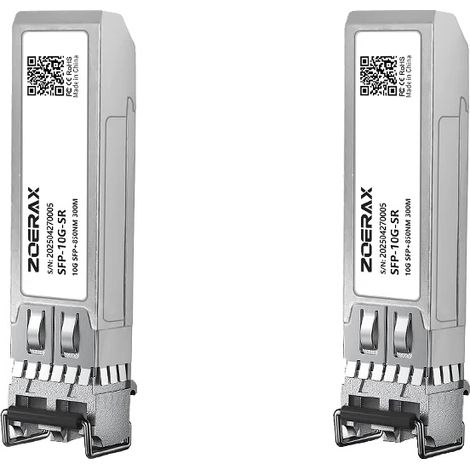 Módulo de fibra óptica, transferencia de datos de alta velocidad, diseño plug and play, 2 unidades de 10 Gbps. (1/2)