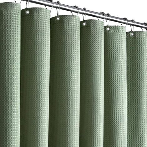 Tenda da doccia - Tenda per doccia da bagno - Schermo doccia - Orlo appesantito - 180 x 180 cm - Verde (1/5)