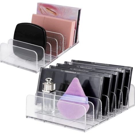 Organiseur Maquillage - 2 Tailles 17x12,5x4 cm et 17x8,5x4 cm - Pour Coiffeuse Salle De Bain Bureau - Lot De 2 (1/5)