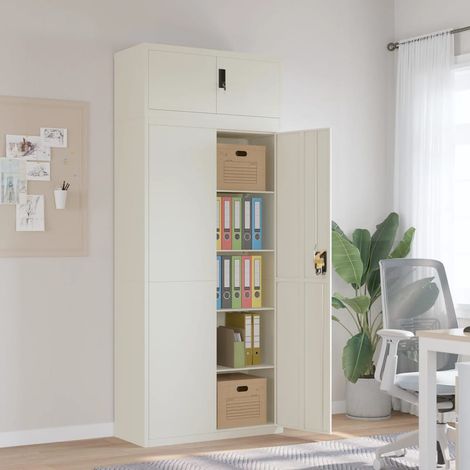 Teenpull – Aktenschrank Weiß 90x40x220 cm Stahl (1/5)