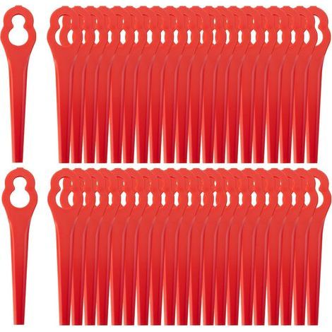 Lot de 100 Lames de Rechange compatibles avec Coupe-Bordure sans Fil - Lame en Plastique pour débroussailleuse (1/5)