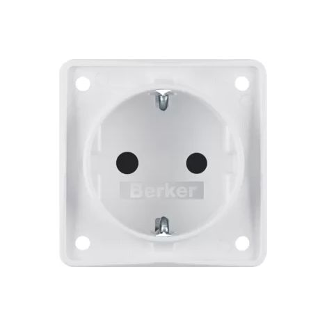 Berker Steckdose SCHUKO eh BS polarweiß matt 947792502 (1/2)