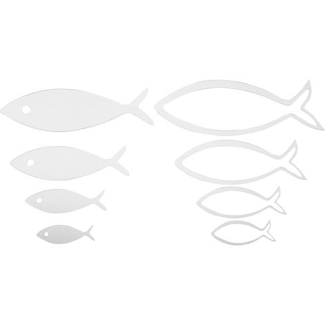 Autocollant Mural Miroir Poisson En Acrylique Sticker Mural 3D Avec Adhésif Pour Salon Chambre Bureau Pose Sur Carrelage Porte Fenêtre Placard Effet Agrandissant (1/5)