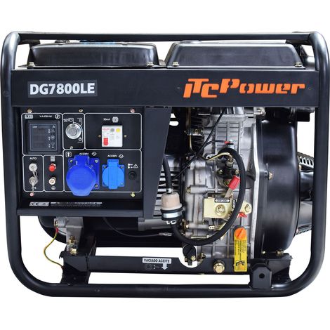 DG7800LE Generador Diésel Monofásico ITCPower 6,3 kW (1/6)