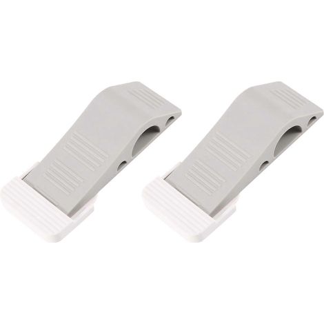 Butée de porte, lot de 2, cale en caoutchouc haute résistance (gris) (1/5)
