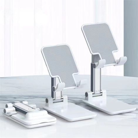 Supporto per cellulare pieghevole, telescopico, regolabile, per tablet da scrivania, supporto portatile per trasmissioni in diretta. (1/3)