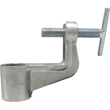 Moncoffrage – Serre planche simple galvanisé pour piquet d'implantation – Accessoire pour poteau – Conditionnement à l'unité – Résistant aux intempéries (1/2)