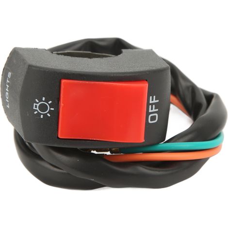 Interrupteur de phare de vélo électrique en métal ABS, interrupteur de feu antibrouillard pour moto, conversion de guidon de 2,2 à 2,5 cm (1/5)