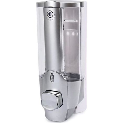 distributeur-savon-mural-350ml-argent-96045707