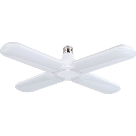 Ampoule LED Pliable E27 50W Lumière Réglable 90 Degrés Pour Garage Entrepôt Maison Blanc (1/5)
