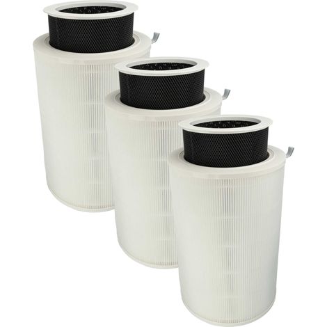 vhbw 3x Luftilter kompatibel mit Xiaomi Mi Air Purifier 2C Luftreiniger - Kombifilter Vorfilter + HEPA + Aktivkohle