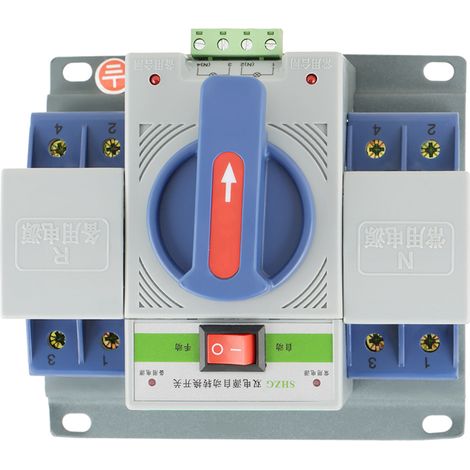 1 Stück 220V 63A 2P Mini Dual Power Automatischer Umschalter Leistungsschalter (1/5)