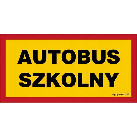 SA049 Autobus scolaire (40 x 20 cm, PN - plaque 1 mm)