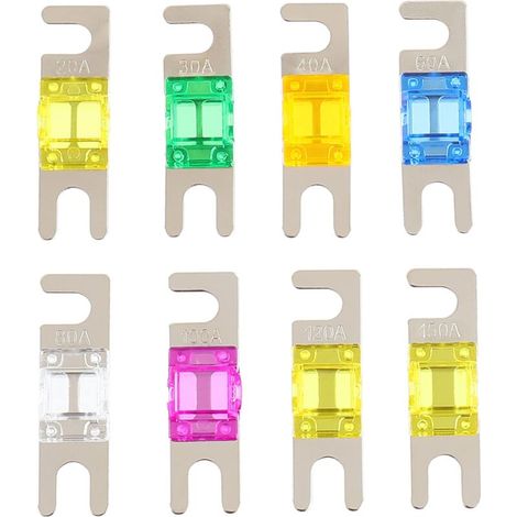 Stück Mini-ANL-Sicherung 20 A, 30 A, 40 A, 60 A, 80 A, 100 A, 120 A, 150 A für Auto-Audio-Video-System (1/4)