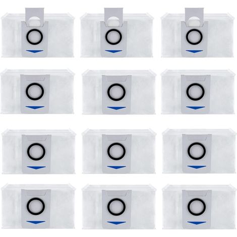 Confezione da 12 sacchetti di ricambio per aspirapolvere Ecovacs Deebot X1 Omni / X1 e Omni, sacchetti per la polvere di ricambio per aspirapolvere (1/4)