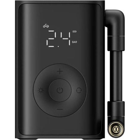 Xiaomi Mijia Compresor de aire eléctrico portátil compacto 150 PSI, inflador de neumáticos inalámbrico con pantalla y luz LED, bomba de aire ligera y portátil para bicicletas
