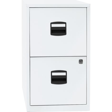 BISLEY, Classeur pour dossiers suspendus PFA, 2 tiroirs, blanc (1/5)