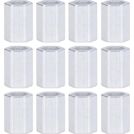 12 Stück Sechskant-Abstandshalter aus Aluminium, korrosionsbeständig, Sechskantdichtung für Motorwellen, 8 mm Innendurchmesser, 3520