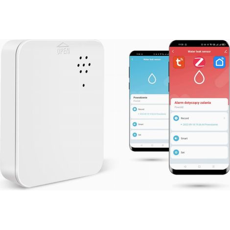 Nuevo sensor de inundación Zigbee TUYA SmartLife con alarma sonora