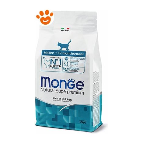 Monge Cat Natural Superpremium Kitten Pollo - Monge Cat Natural Superpremium Kitten Pollo - Sacco Da 10 Kg