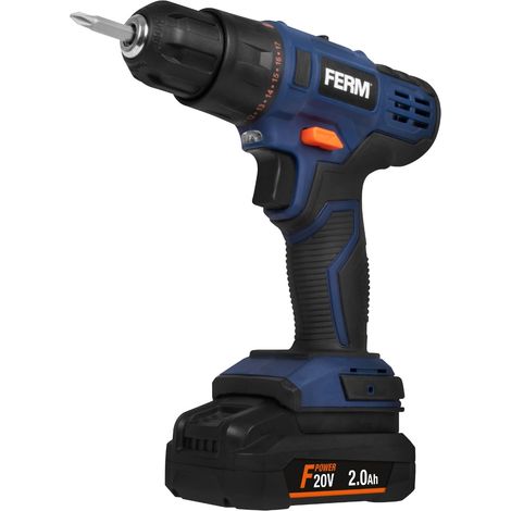 FERM – F-Power – Akku-Bohrmaschine – 20V – Inkl. Koffer mit Akku & Ladegerät
