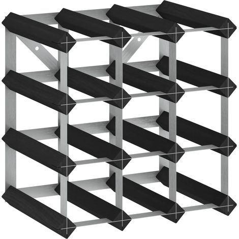 Cave à vin pour 12 bouteilles en pin bois compact usage quotidien (1/4)