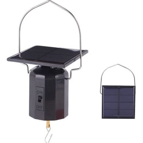 BUNTHAUS Moteur rotatif à énergie solaire pour décorations extérieuresCapacité de charge 2,7 kgVitesse 40-50 tours/minPoids 134 g