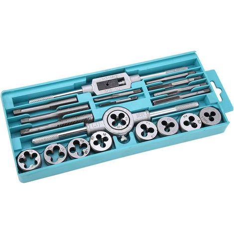 Jeu tarauds et filières M3-M12, pour réparation de filetages (1/5)