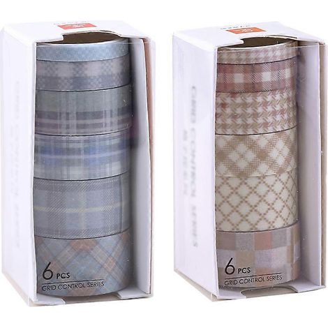 Lot de 2 boîtes de rubans adhésifs décoratifs pour journal, scrapbooking, agenda, loisirs créatifs et décoration intérieure - Style 4 (1/5)