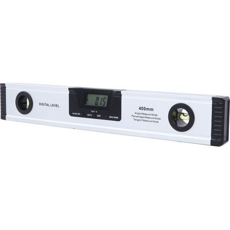 SHSIWI 400mm Magnetische Digitalwasserwaage, Hochpräzisions-Industrie-Elektronikwasserwaage mit hintergrundbeleuchtetem LCD-Display, robuste Aluminiumlegierung, professionelles Messwerkzeug. (1/5)