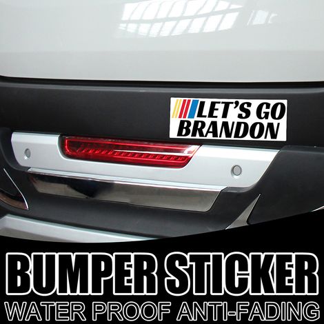 Autocollant Voiture Let's Go Brandon Sticker Bumper Décalque Drôle Skateboard Ordinateur Portable Casque Coque Parodie Politique (1/4)