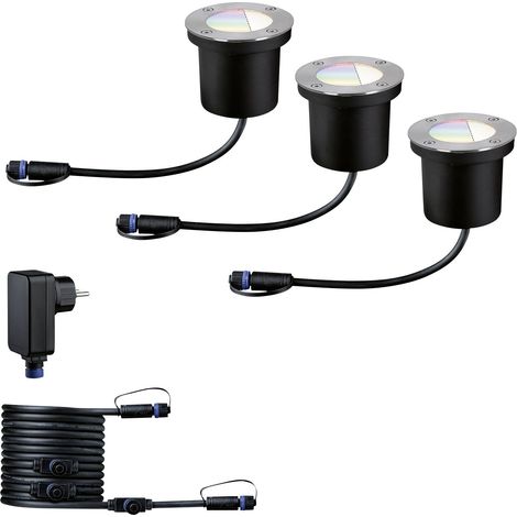 Paulmann Boden Einbauleuchten Starterset RGBW 94275 Système d'éclairage Plug&Shine ZigBee LED 3.6 W (1/5)