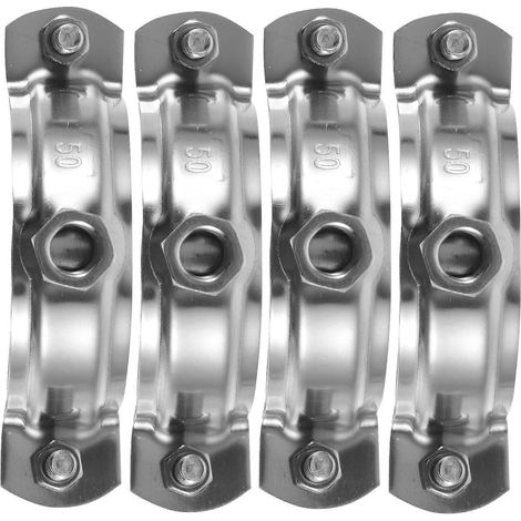 4 colliers de serrage en acier inoxydable pour tuyaux d'eau (1/5)