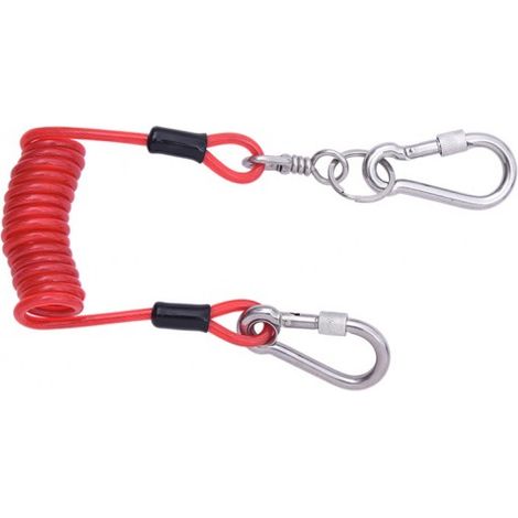 KRATOS SAFETY - Longe porte-outils spirale avec connecteurs intégrés pour connexion d'outils à un point d'attache sur le harnais