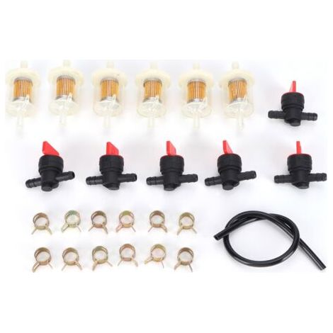 Eosnow Réservoir de gaz vanne d'arrêt pince filtre à carburant Kit de conduite de carburant tondeuse à gazon débroussailleuse accessoire (1/5)