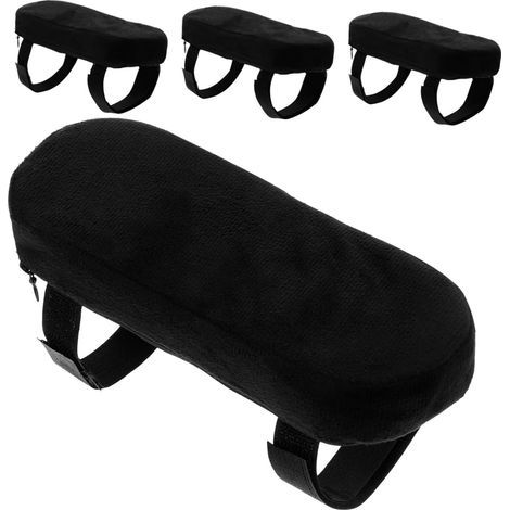 CCYKXA 4-Piece Set of Thickened and Adjustable Office Armrest Pads, Height-Improving Cushions, Washable, Non-Slip Covers for Office and Gaming Chairs