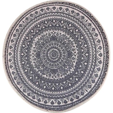 Tapis ronds pour chambre à coucher, tapis ronds bohèmes mandala, adaptés au salon familial, tapis ronds pour café (1/5)
